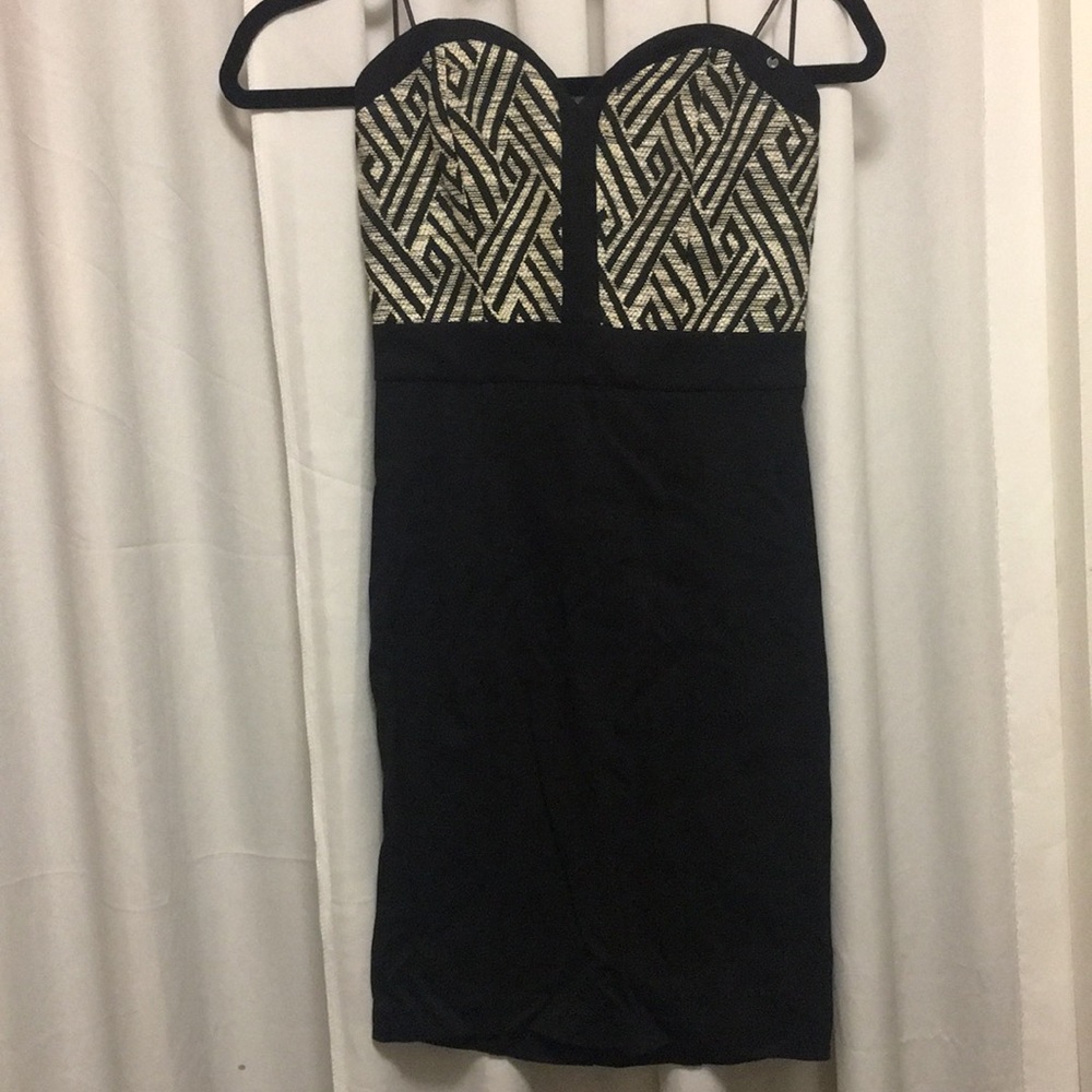Guess sweetheart strapless mini dress